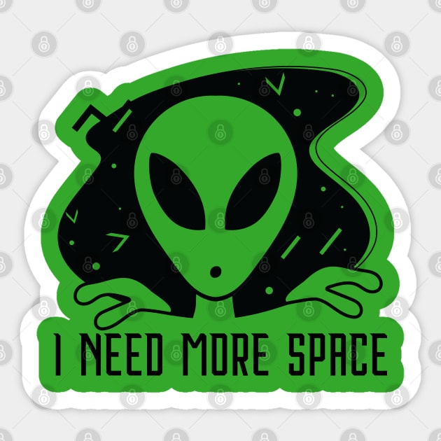 I Need More Space Sticker by mstory